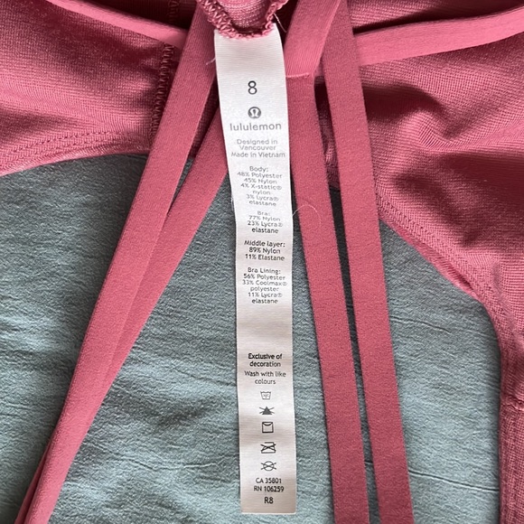 Pink LULULEMON active tee - Picture 3 of 4